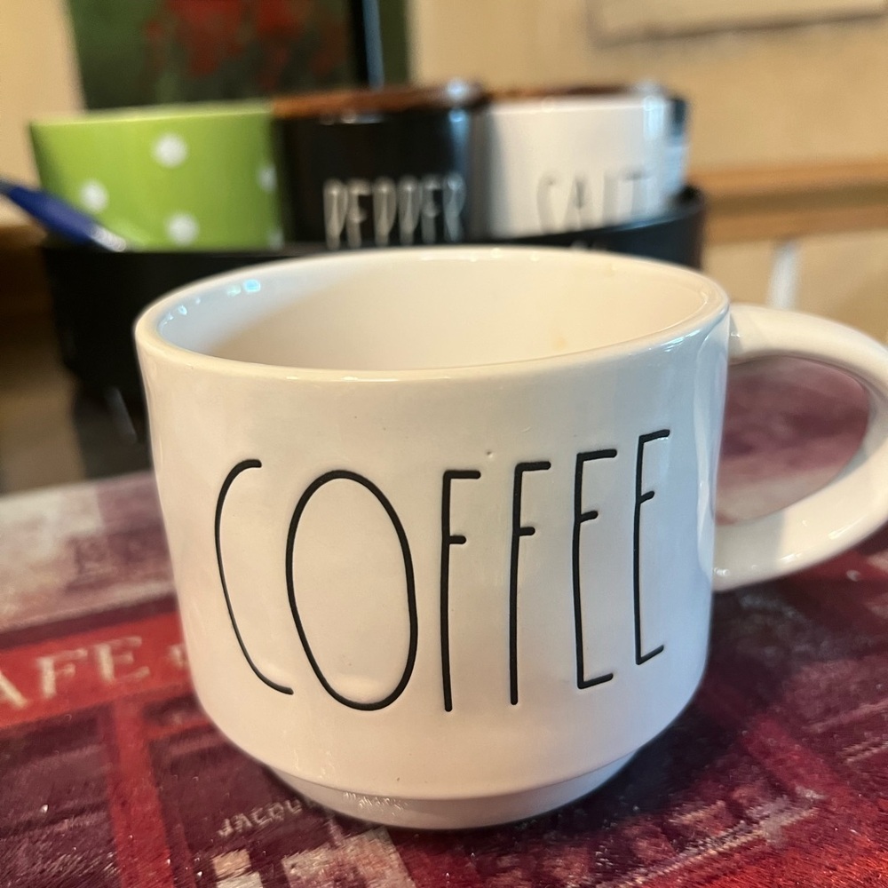 Rae Dunn White Coffee Mug - Picture 2 of 4